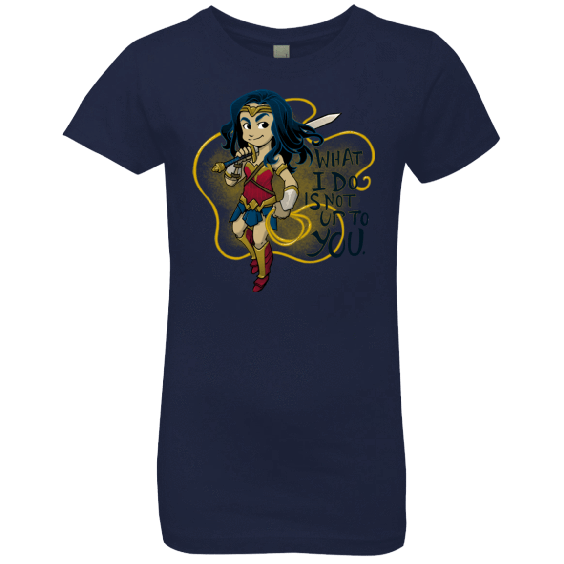 T-Shirts Midnight Navy / YXS WW Text Girls Premium T-Shirt