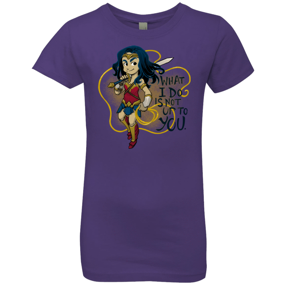 T-Shirts Purple Rush / YXS WW Text Girls Premium T-Shirt