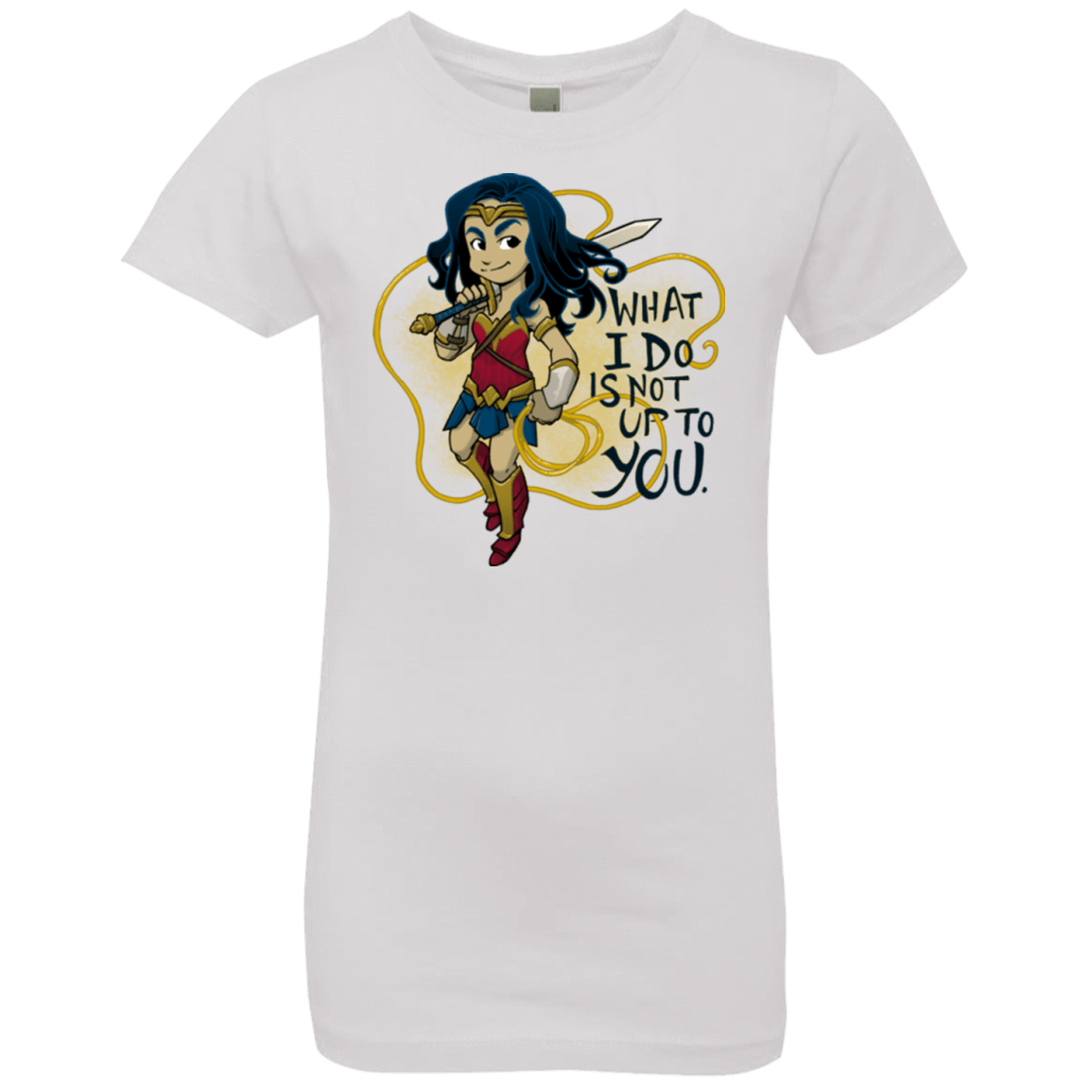T-Shirts White / YXS WW Text Girls Premium T-Shirt