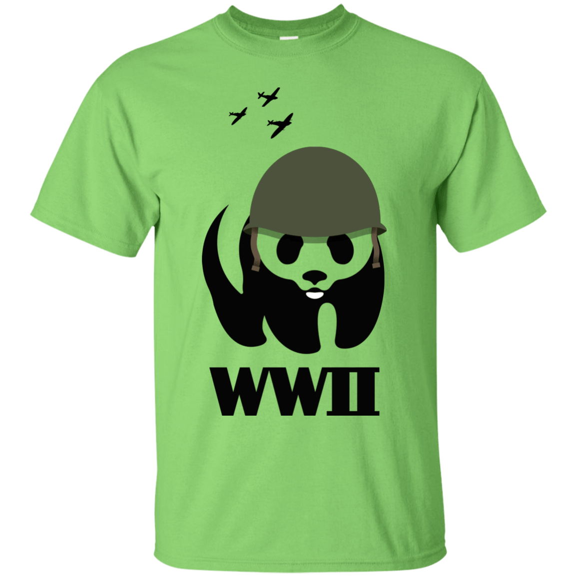 T-Shirts Lime / S WWII Panda T-Shirt