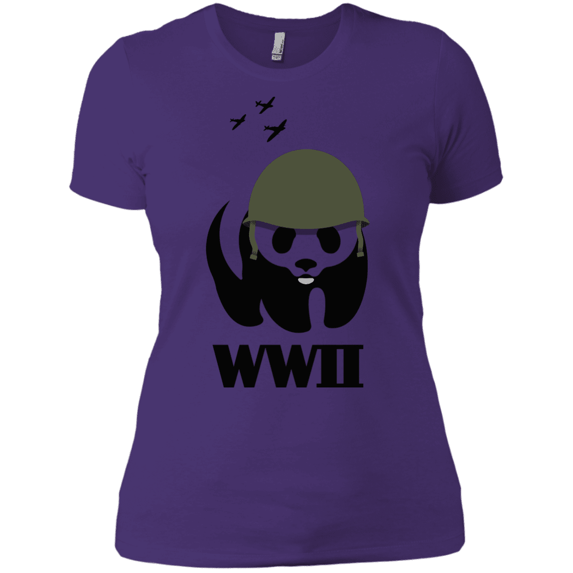 T-Shirts Purple Rush/ / X-Small WWII Panda Women's Premium T-Shirt
