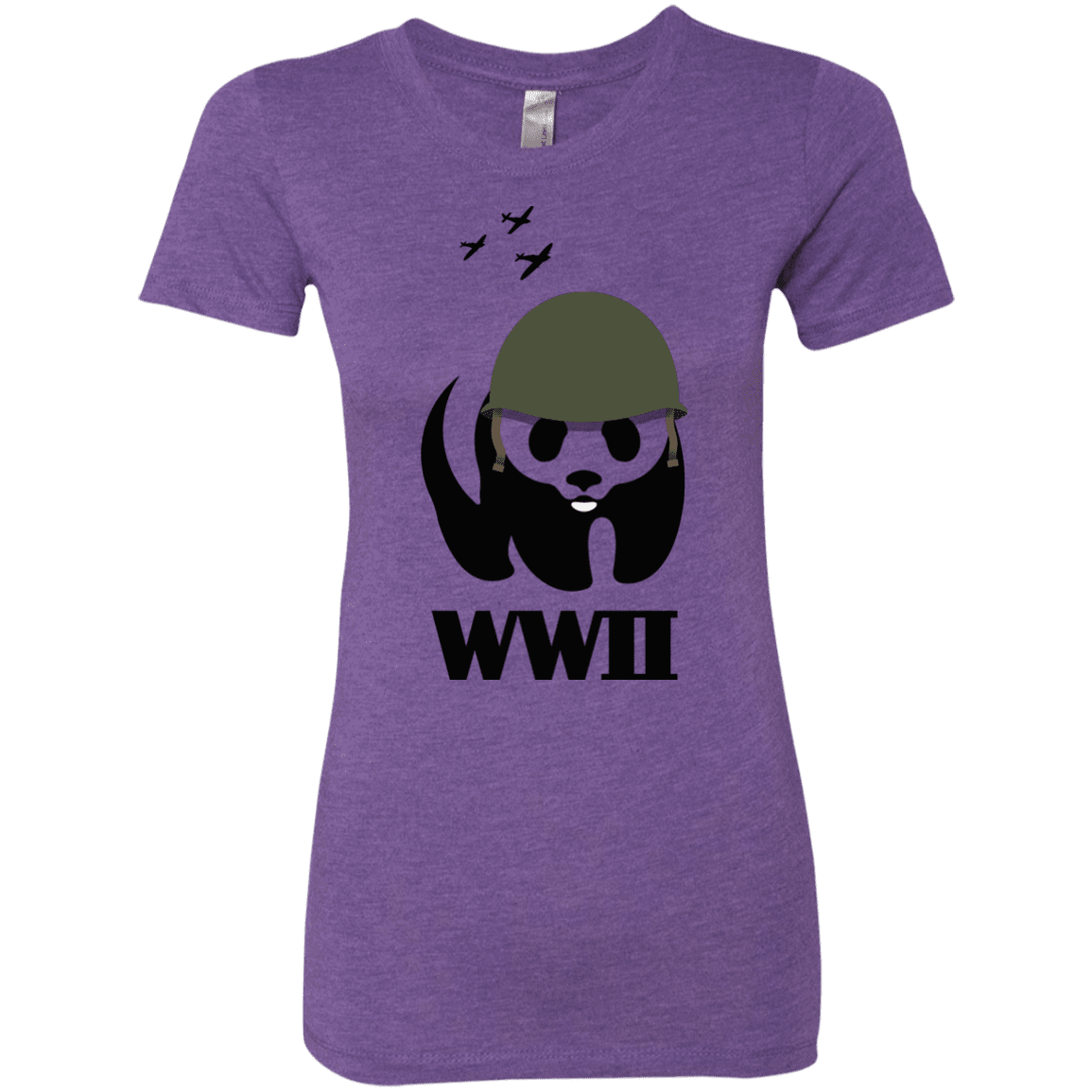 T-Shirts Purple Rush / S WWII Panda Women's Triblend T-Shirt