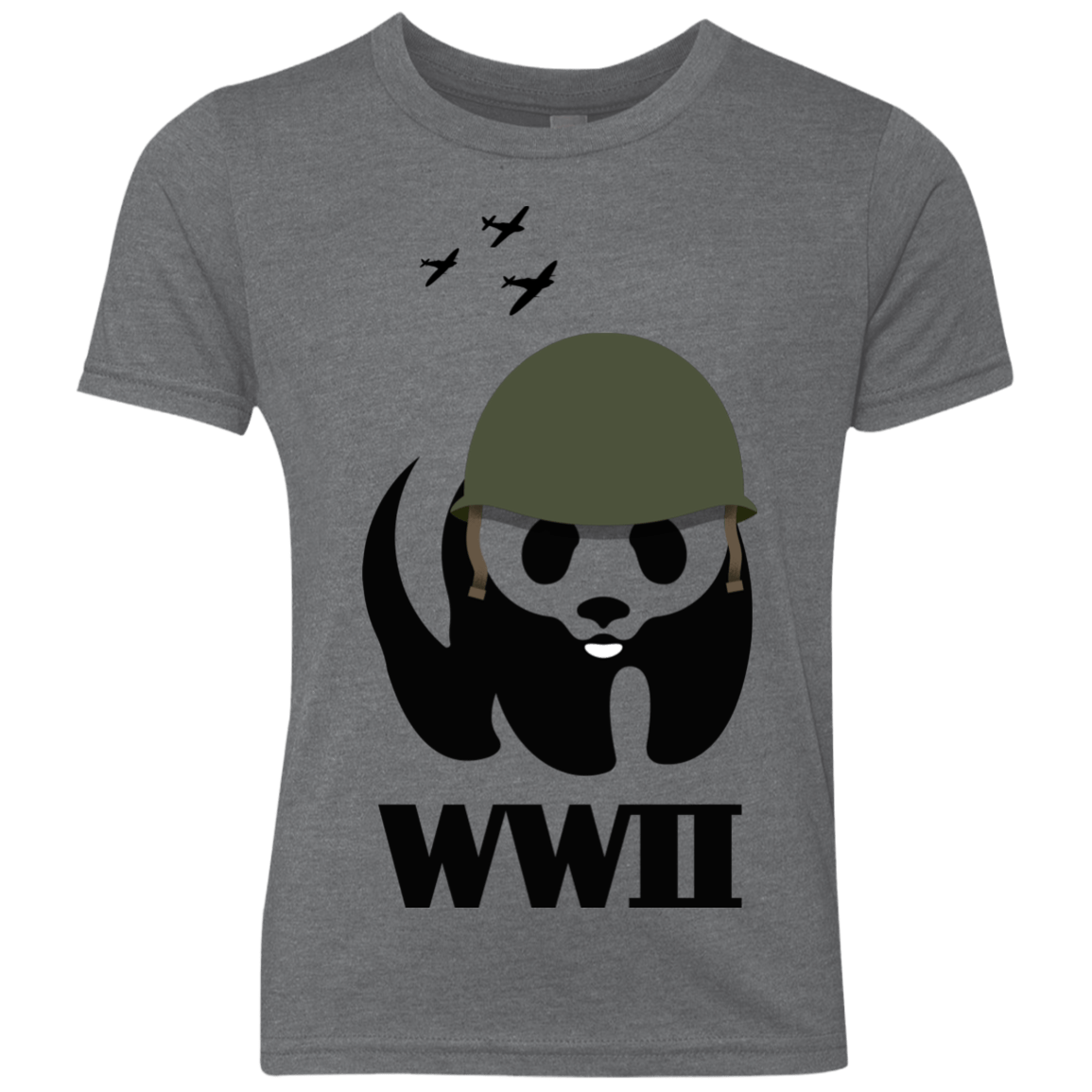 T-Shirts Premium Heather / YXS WWII Panda Youth Triblend T-Shirt