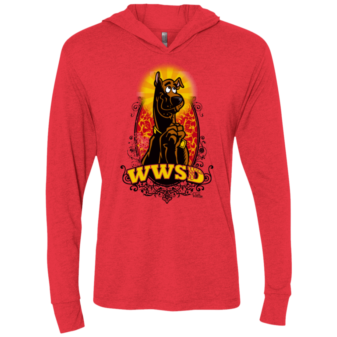 T-Shirts Vintage Red / X-Small WWSD Triblend Long Sleeve Hoodie Tee