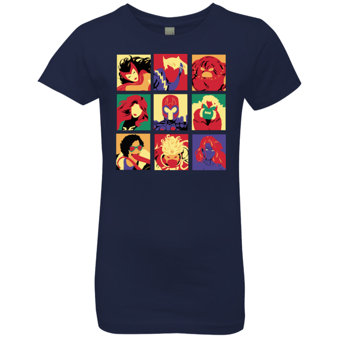 T-Shirts Midnight Navy / YXS X villains pop Girls Premium T-Shirt