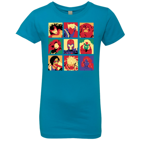 T-Shirts Turquoise / YXS X villains pop Girls Premium T-Shirt