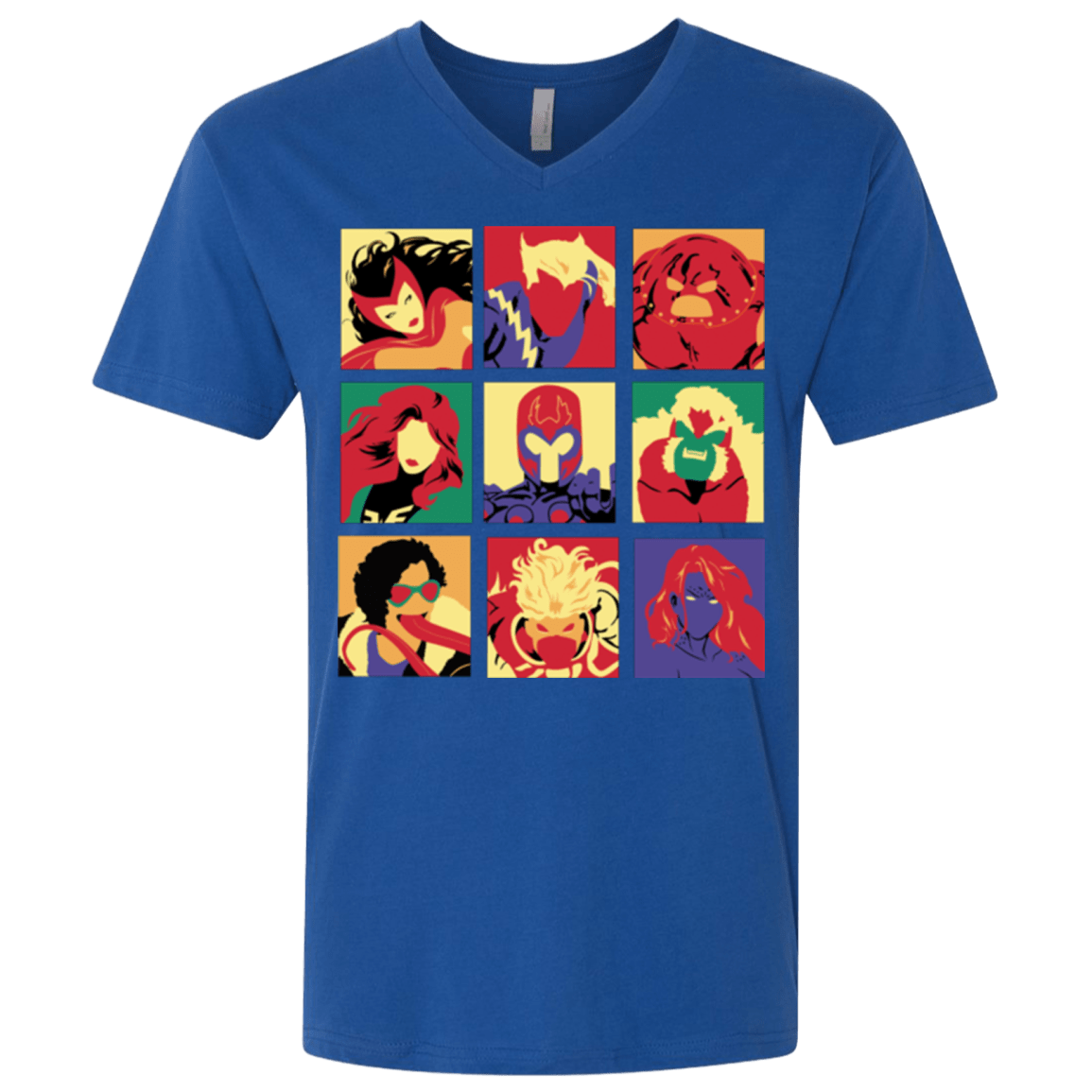 T-Shirts Royal / X-Small X villains pop Men's Premium V-Neck
