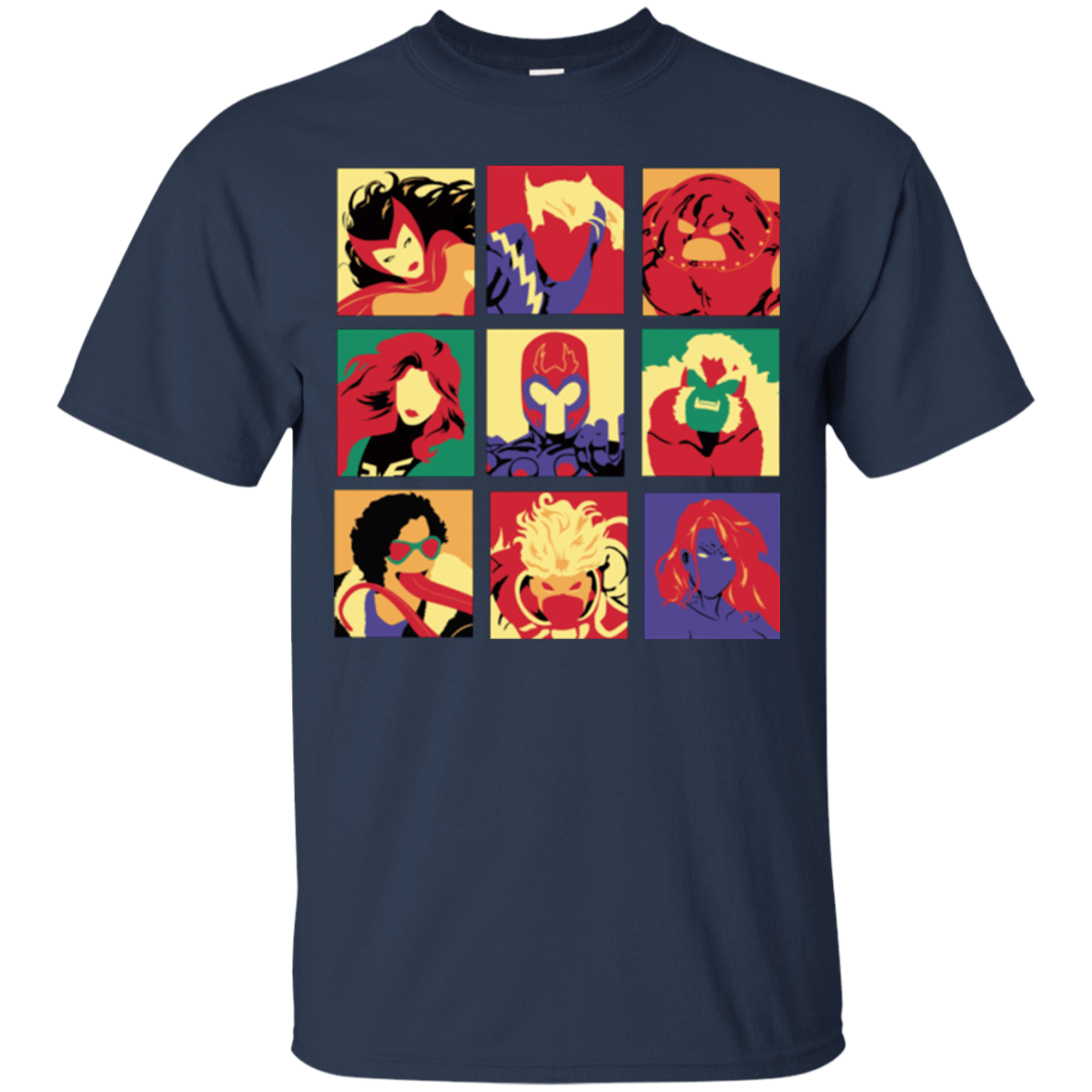 T-Shirts Navy / Small X villains pop T-Shirt