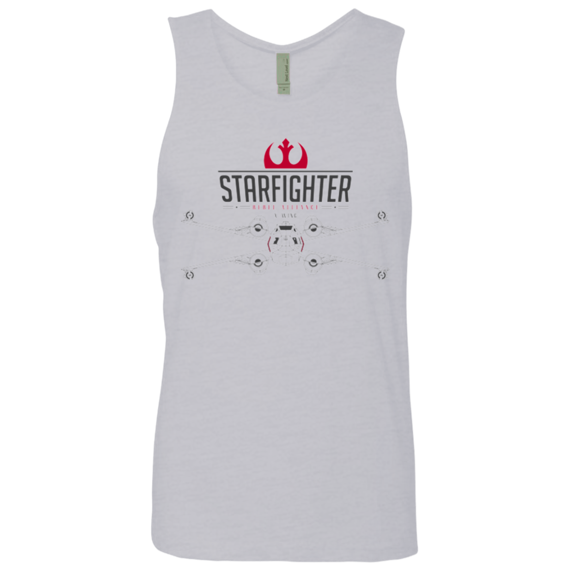 T-Shirts Heather Grey / Small X Wing Men's Premium Tank Top