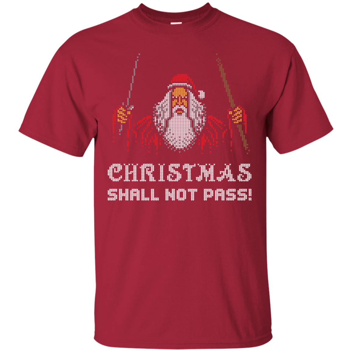T-Shirts Cardinal / Small Xmas shall not pass T-Shirt