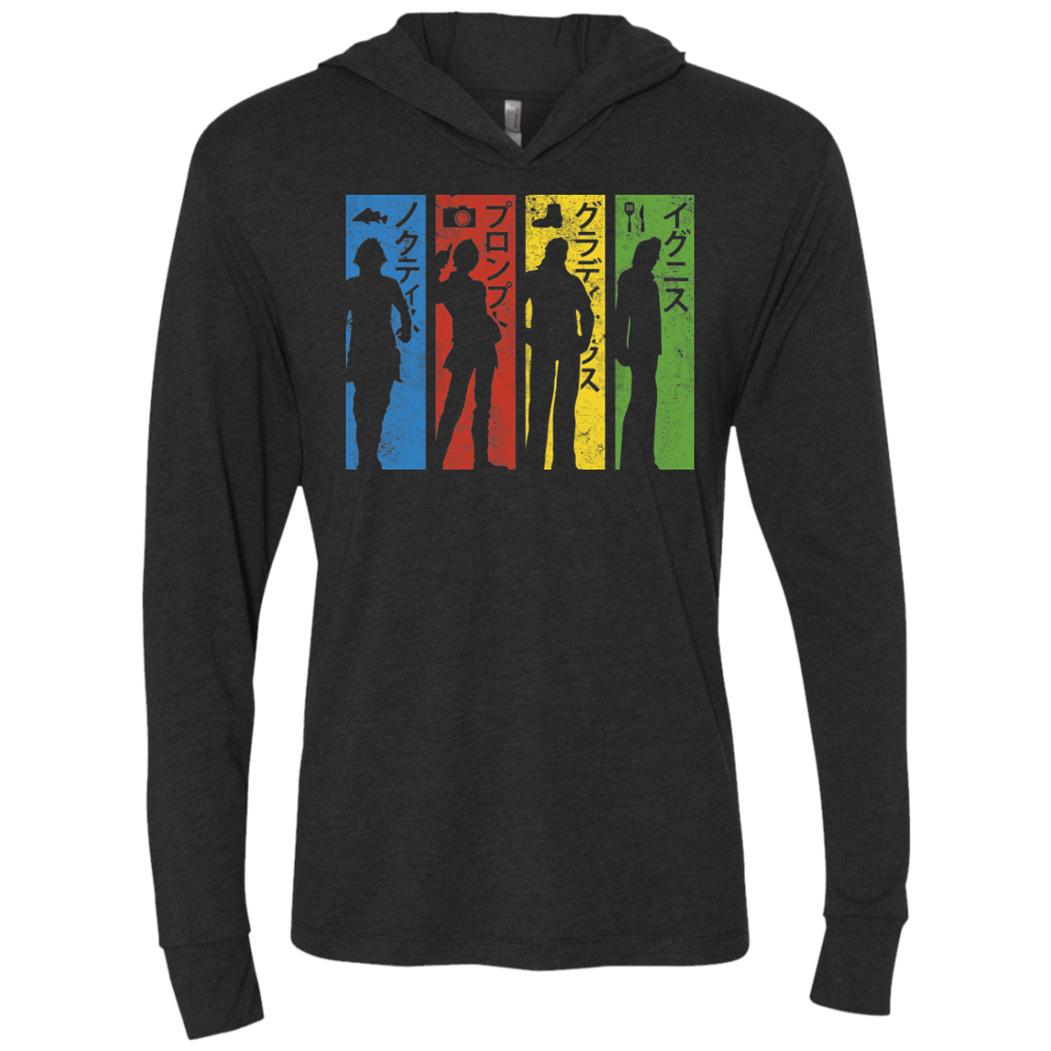 T-Shirts Vintage Black / X-Small XV Triblend Long Sleeve Hoodie Tee