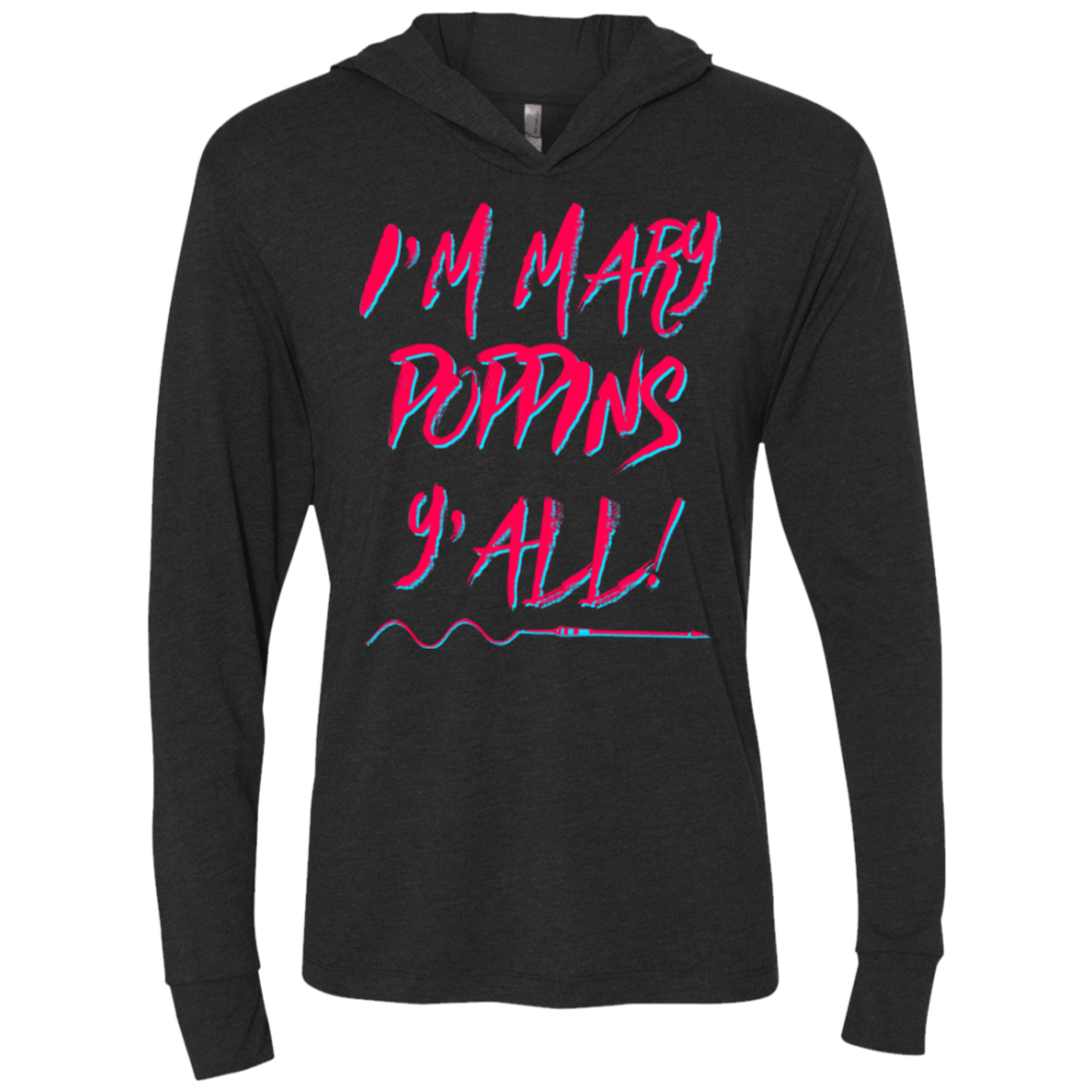 Y'all! Triblend Long Sleeve Hoodie Tee
