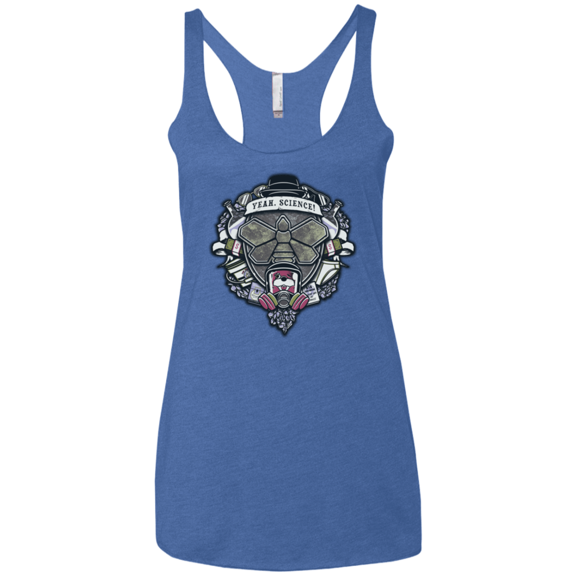 T-Shirts Vintage Royal / X-Small Yeah, Science! Women's Triblend Racerback Tank