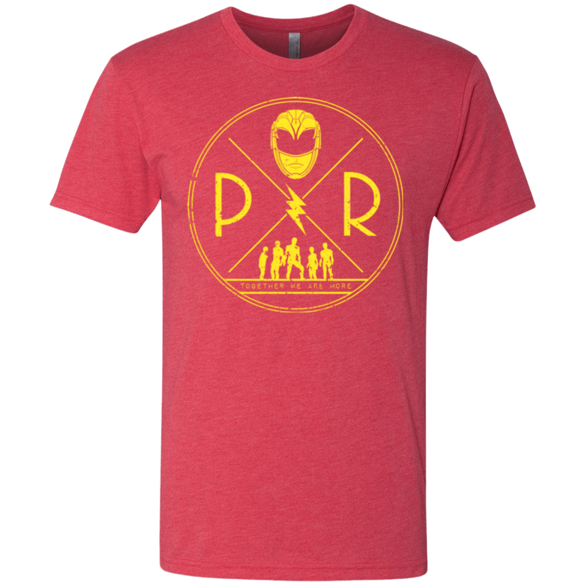 T-Shirts Vintage Red / Small Yellow Power Men's Triblend T-Shirt