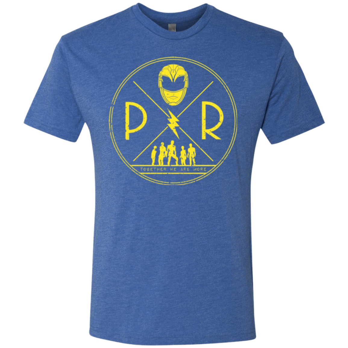 T-Shirts Vintage Royal / Small Yellow Power Men's Triblend T-Shirt