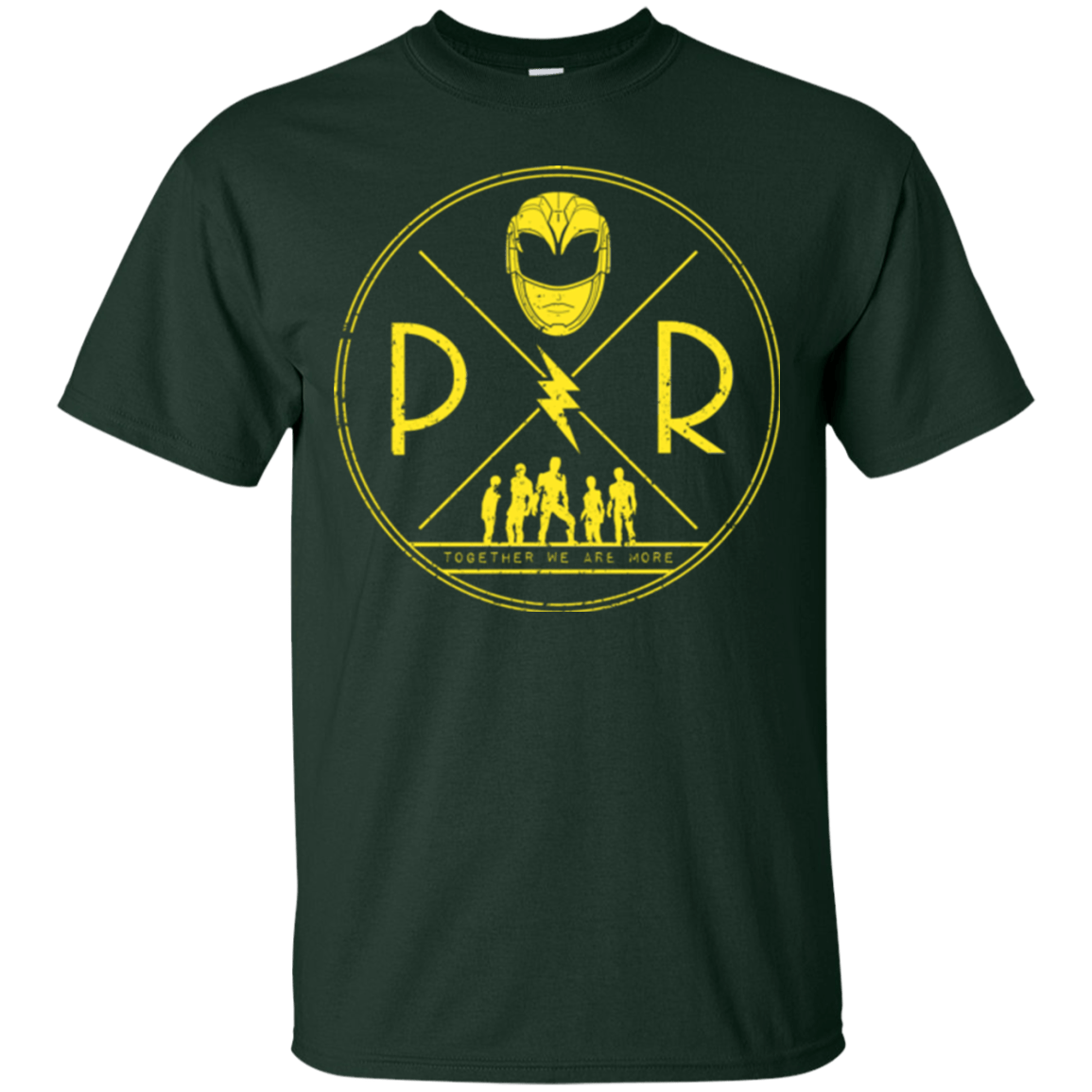 T-Shirts Forest Green / Small Yellow Power T-Shirt