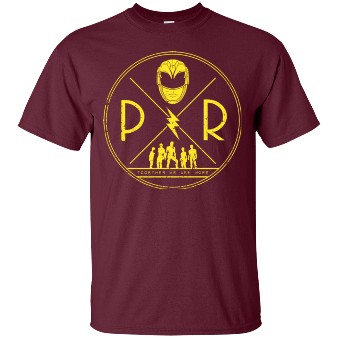T-Shirts Maroon / Small Yellow Power T-Shirt