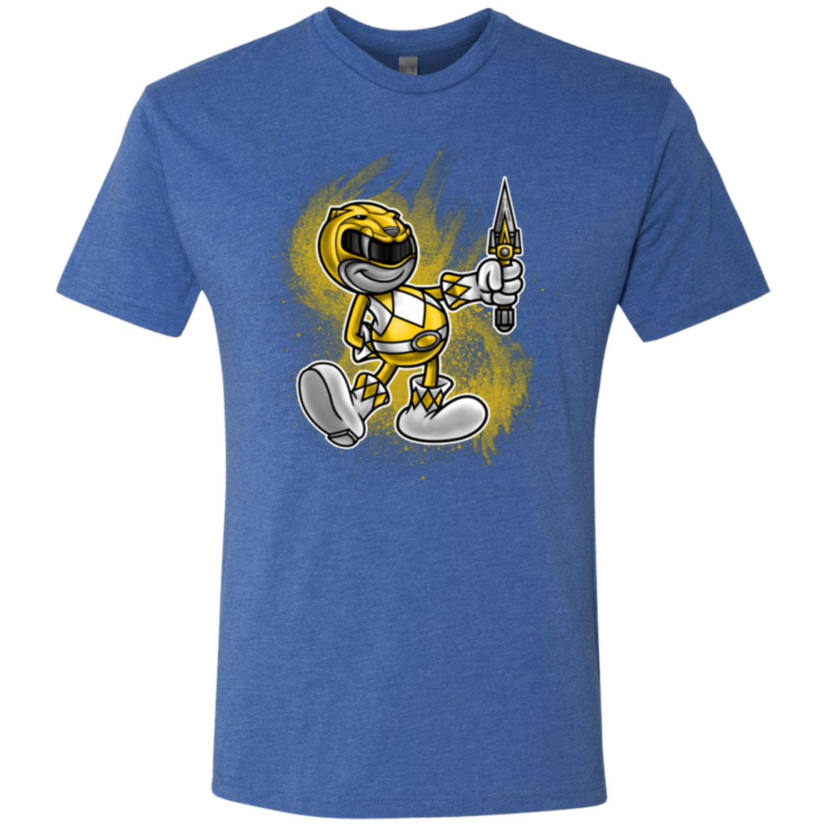 T-Shirts Vintage Royal / Small Yellow Ranger Artwork Men's Triblend T-Shirt