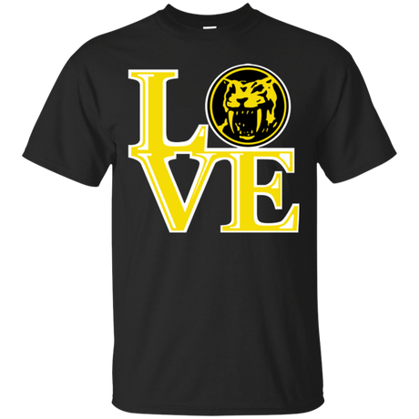 T-Shirts Black / Small Yellow Ranger LOVE T-Shirt