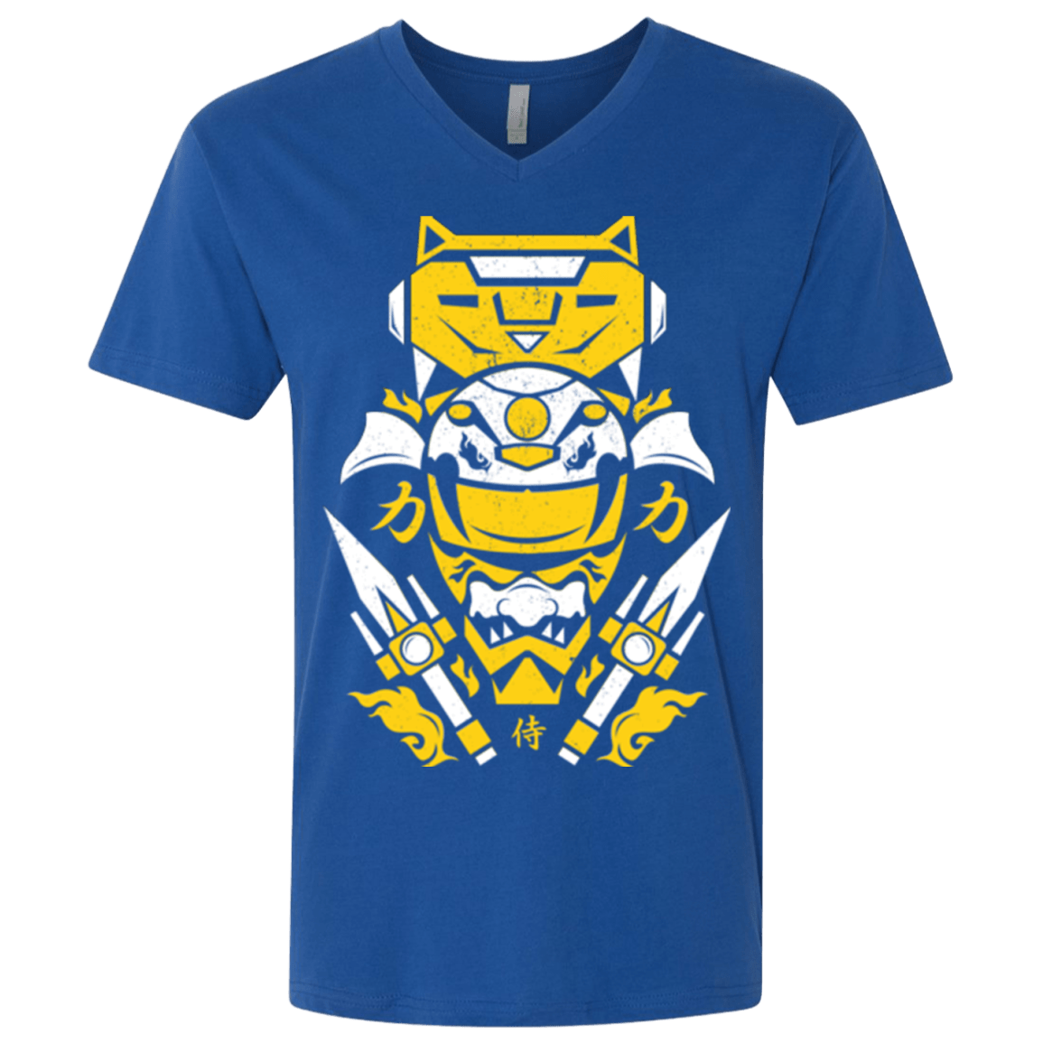 T-Shirts Royal / X-Small Yellow Ranger Men's Premium V-Neck
