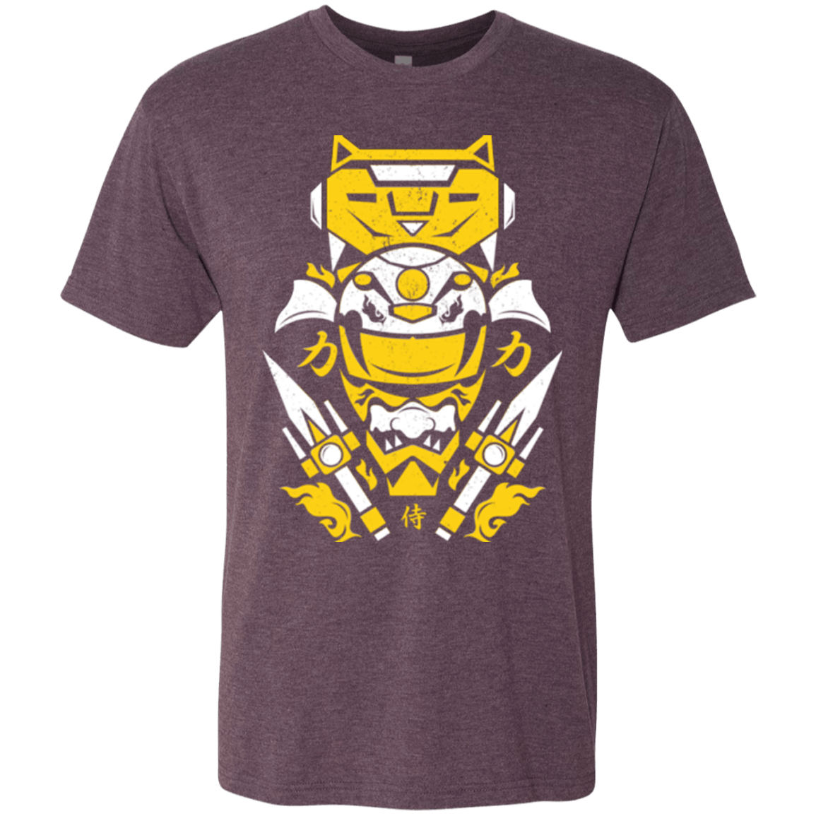 T-Shirts Vintage Purple / Small Yellow Ranger Men's Triblend T-Shirt