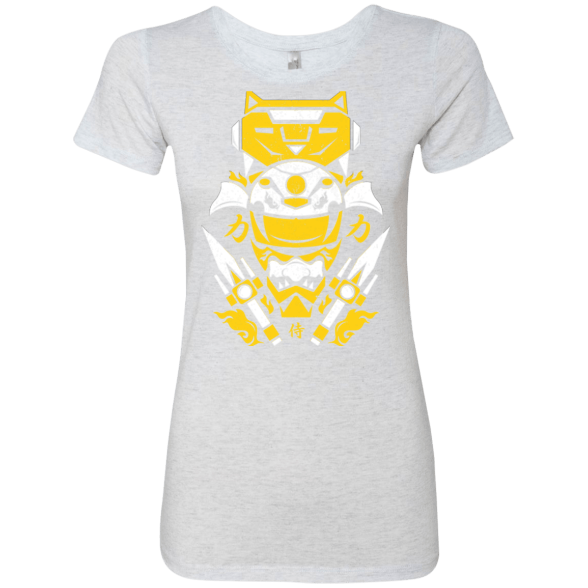T-Shirts Heather White / Small Yellow Ranger Women's Triblend T-Shirt