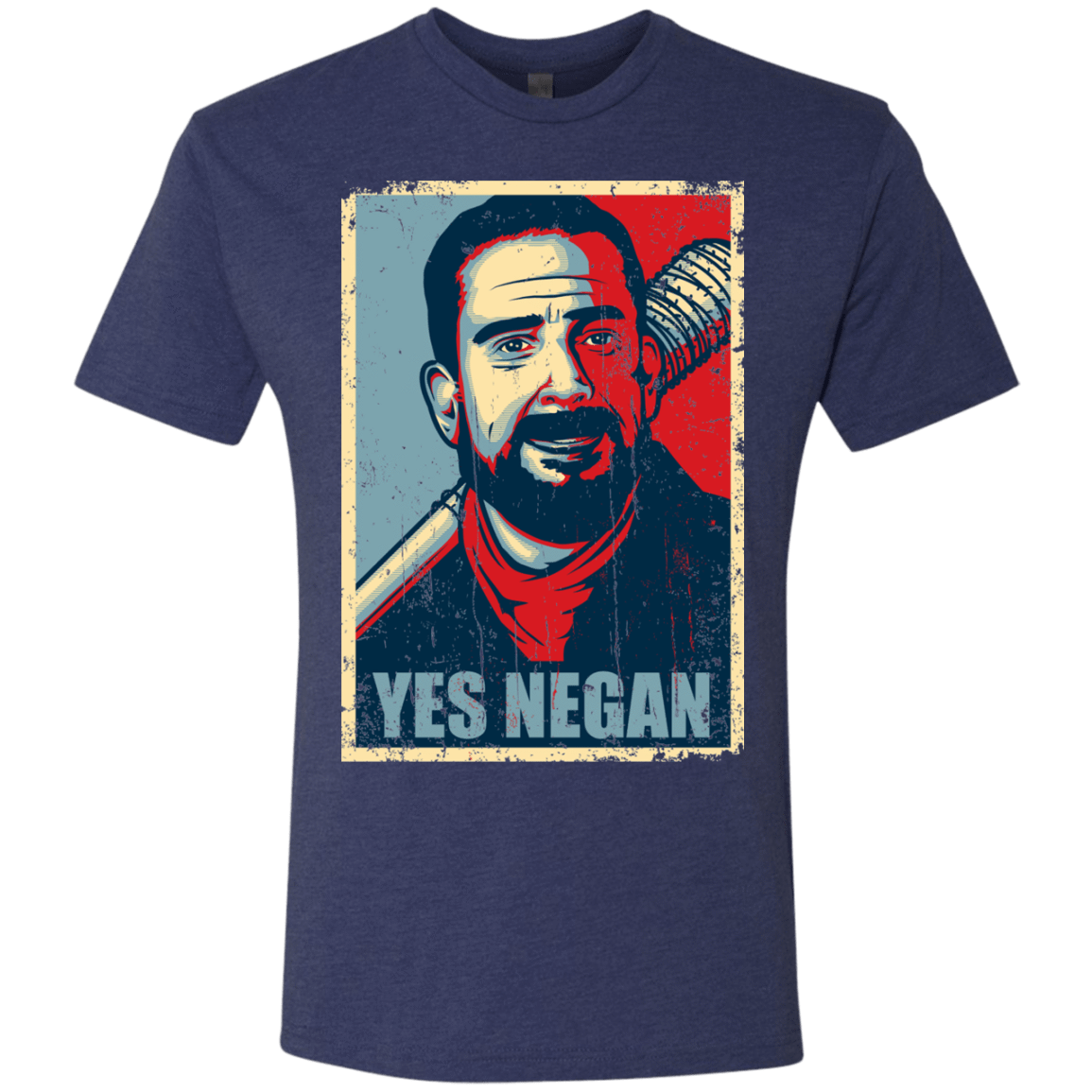 T-Shirts Vintage Navy / Small Yes Negan Men's Triblend T-Shirt
