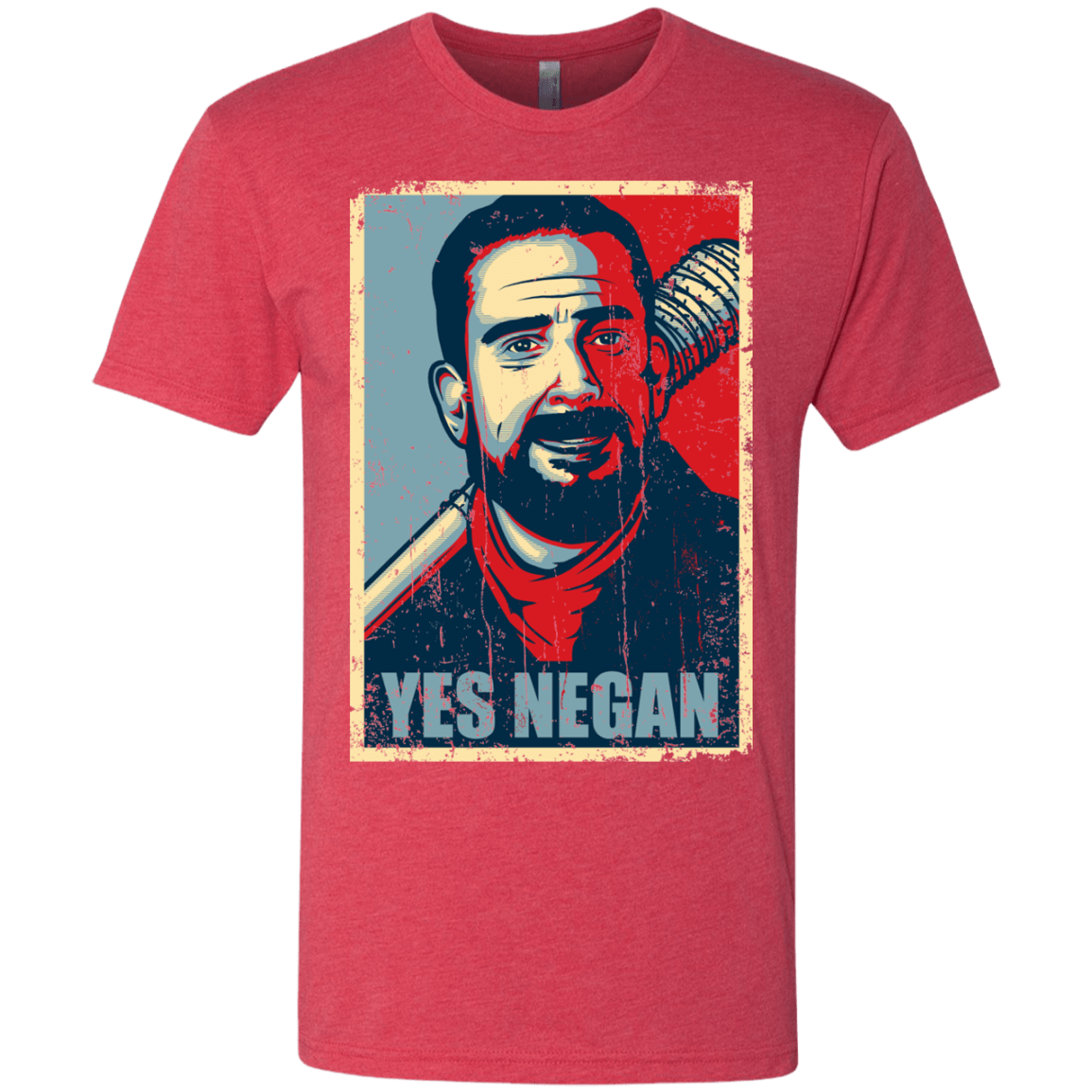 T-Shirts Vintage Red / Small Yes Negan Men's Triblend T-Shirt