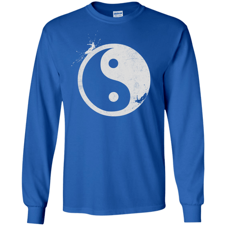 Yin Yang Surfer Men's Long Sleeve T-Shirt