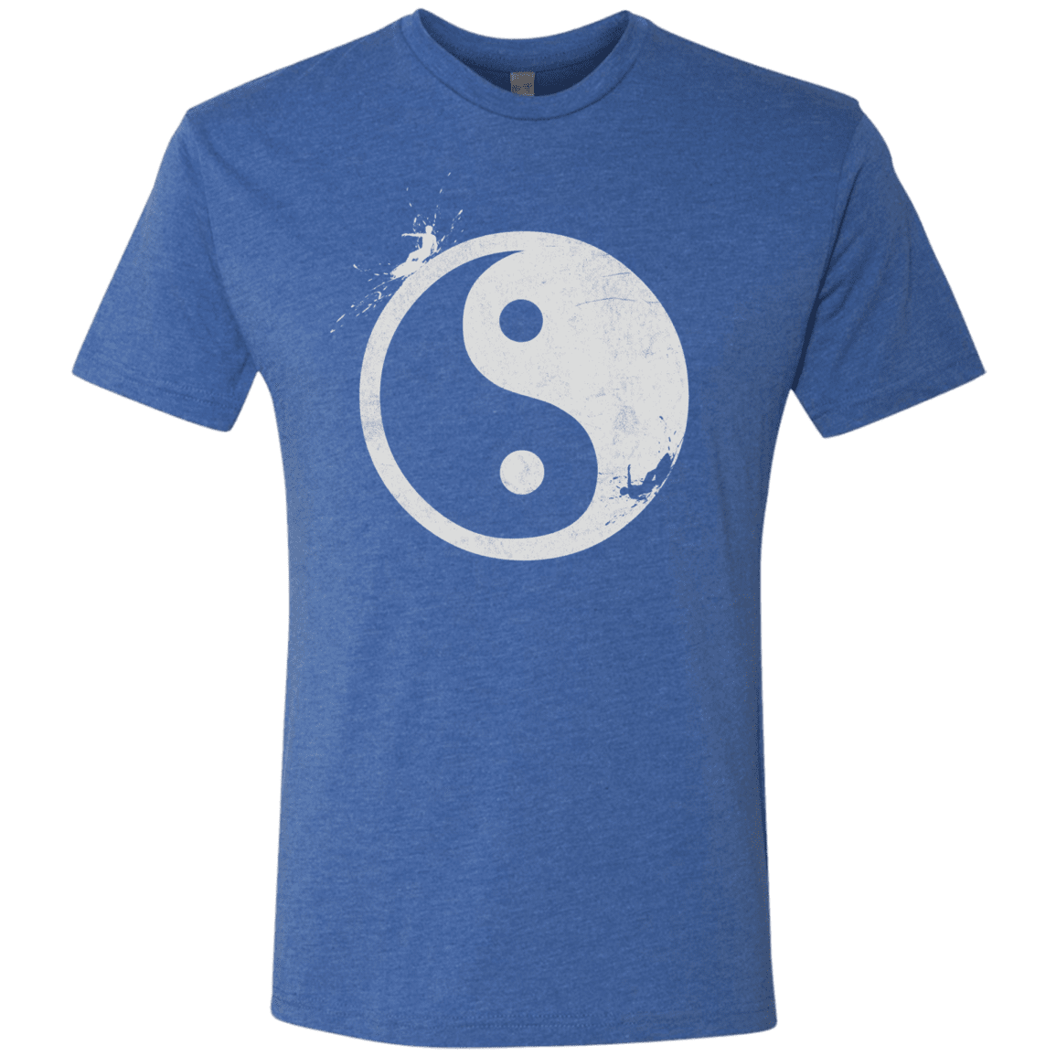 T-Shirts Vintage Royal / S Yin Yang Surfer Men's Triblend T-Shirt
