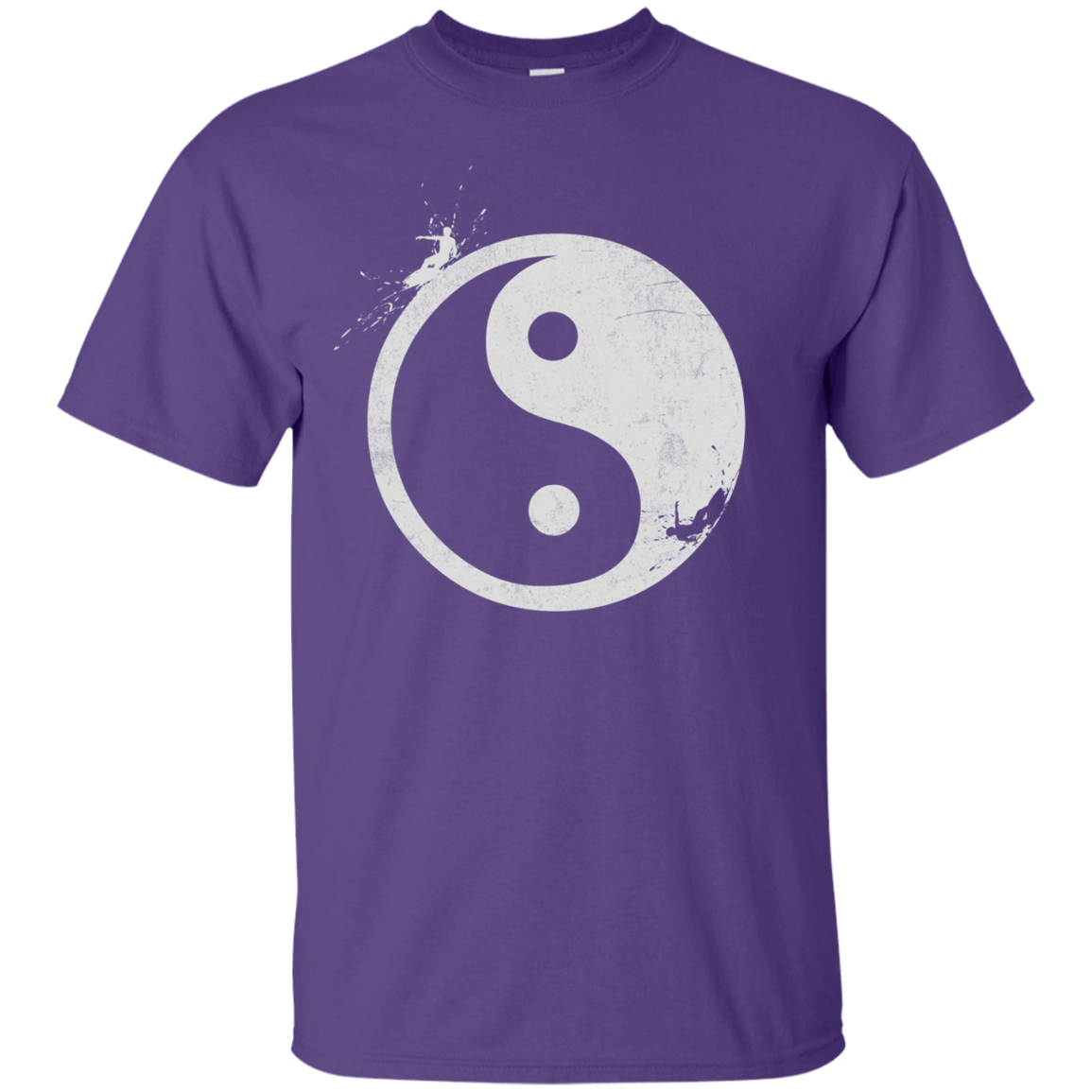 T-Shirts Purple / S Yin Yang Surfer T-Shirt