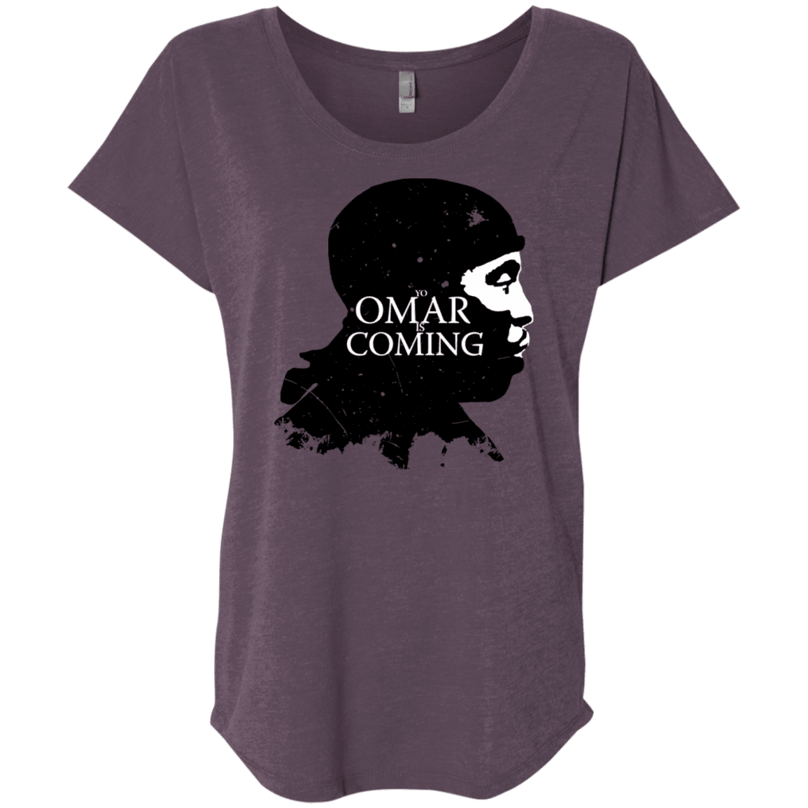 T-Shirts Vintage Purple / X-Small Yo Omar Is Coming Triblend Dolman Sleeve