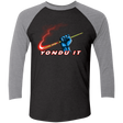 T-Shirts Vintage Black/Premium Heather / X-Small Yondu It Men's Triblend 3/4 Sleeve