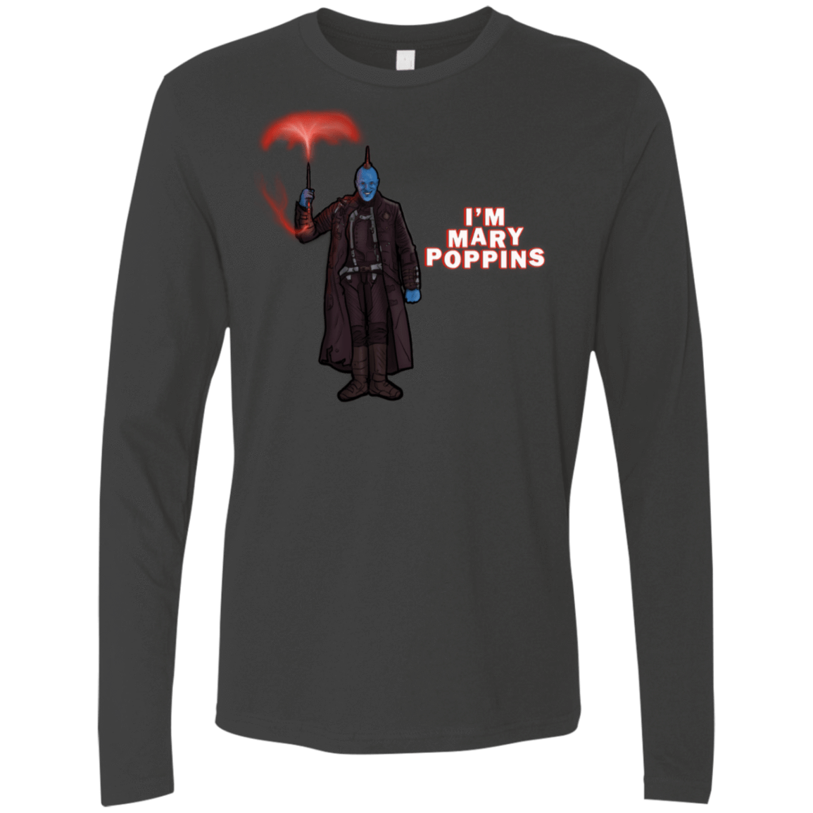 T-Shirts Heavy Metal / S Yondu Poppins Men's Premium Long Sleeve