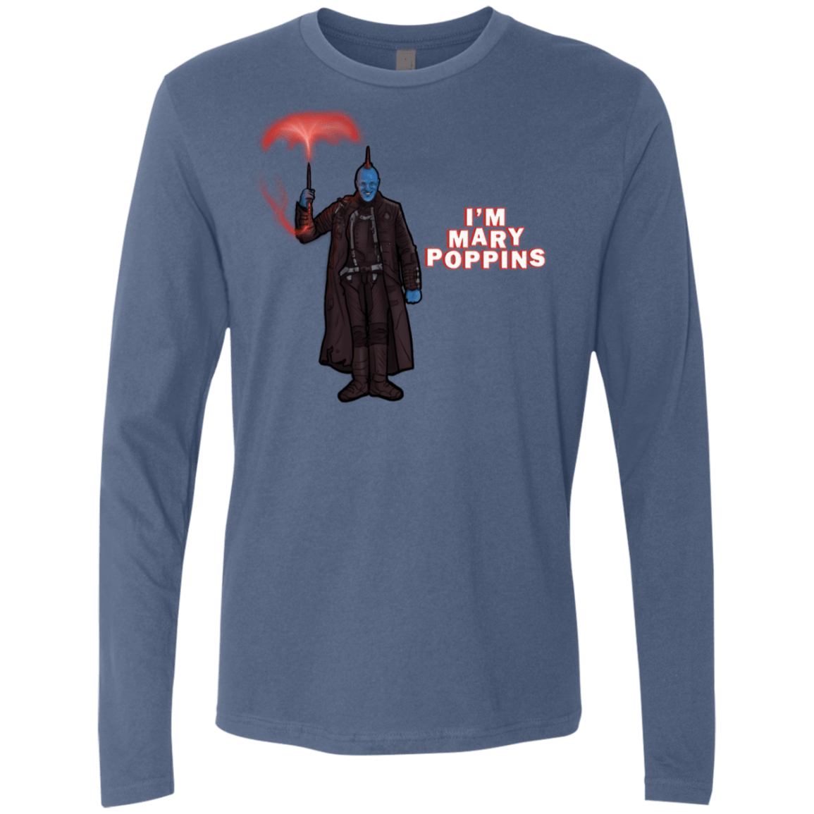 T-Shirts Indigo / S Yondu Poppins Men's Premium Long Sleeve