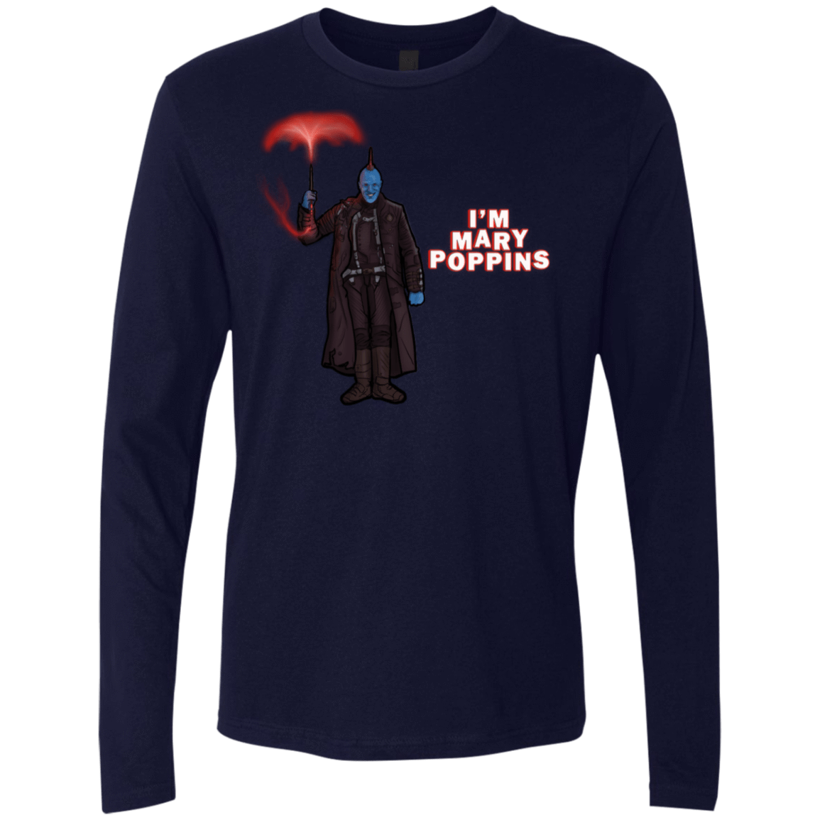 T-Shirts Midnight Navy / S Yondu Poppins Men's Premium Long Sleeve