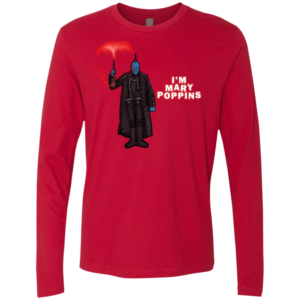 T-Shirts Red / S Yondu Poppins Men's Premium Long Sleeve