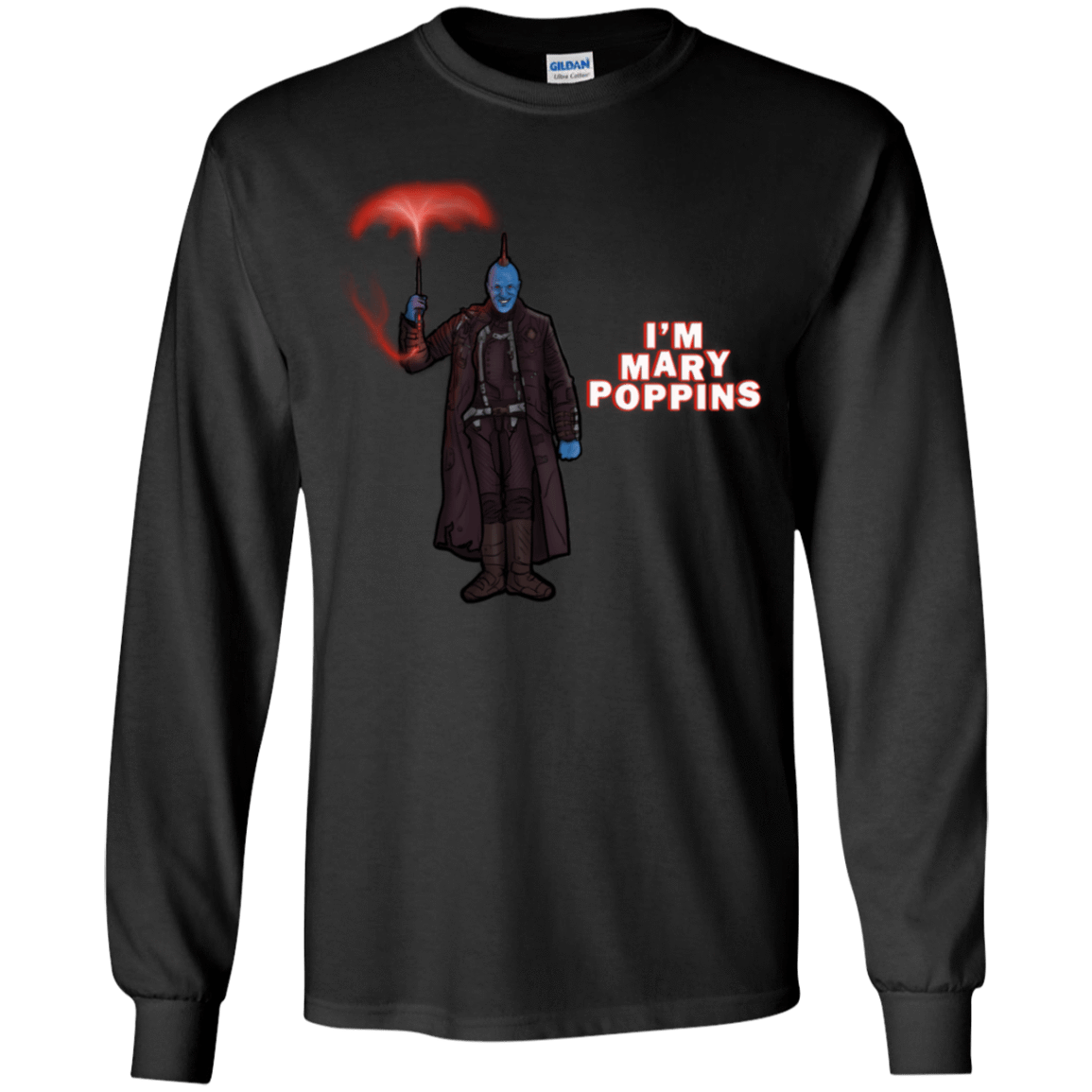 T-Shirts Black / YS Yondu Poppins Youth Long Sleeve T-Shirt