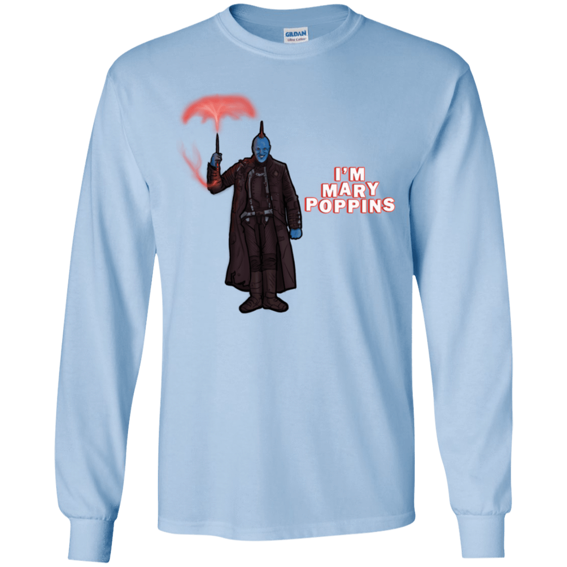 T-Shirts Light Blue / YS Yondu Poppins Youth Long Sleeve T-Shirt