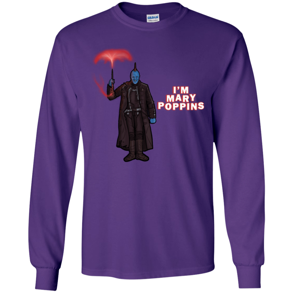 T-Shirts Purple / YS Yondu Poppins Youth Long Sleeve T-Shirt