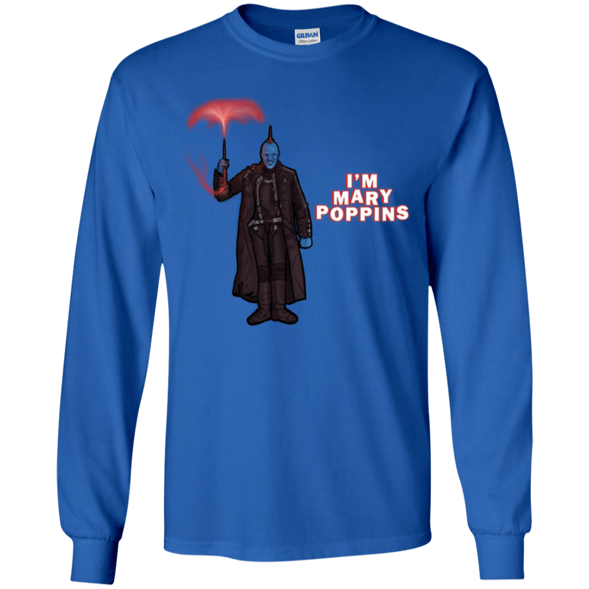 T-Shirts Royal / YS Yondu Poppins Youth Long Sleeve T-Shirt