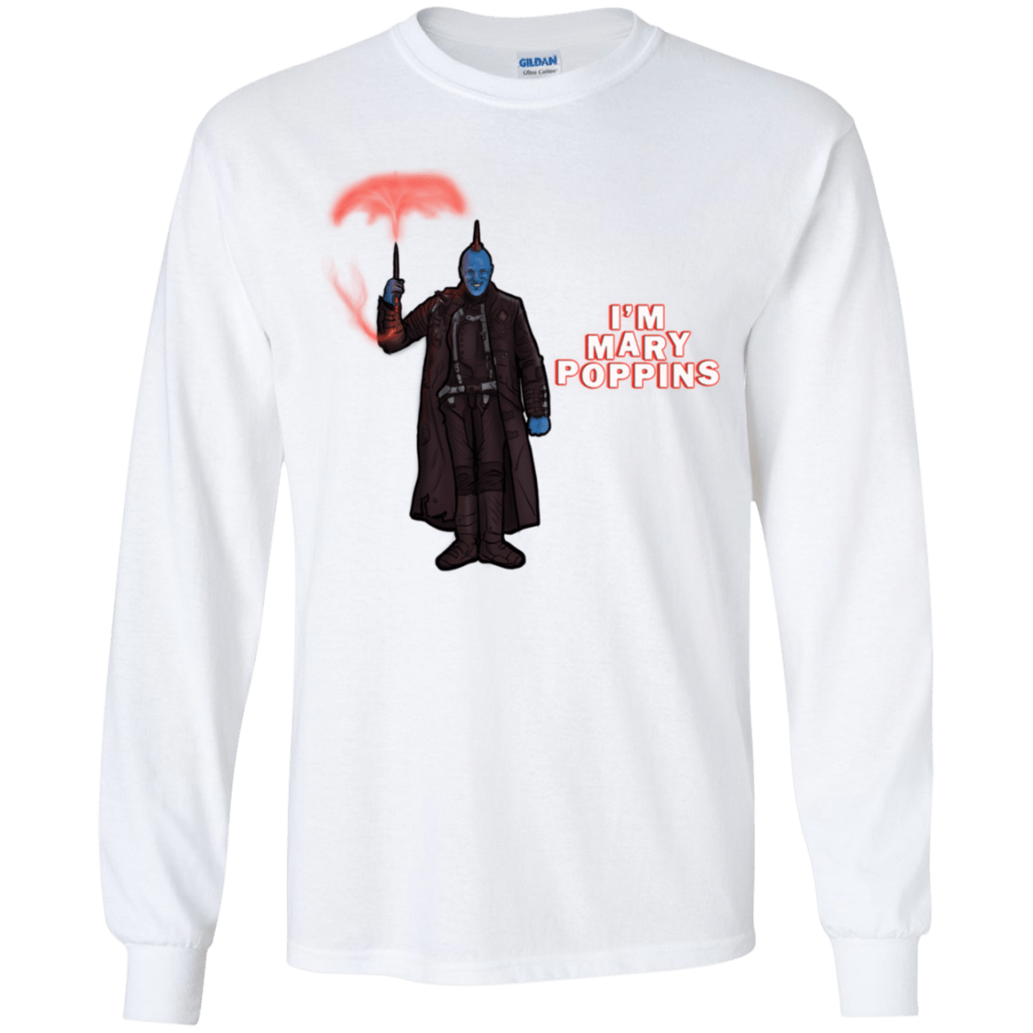 T-Shirts White / YS Yondu Poppins Youth Long Sleeve T-Shirt
