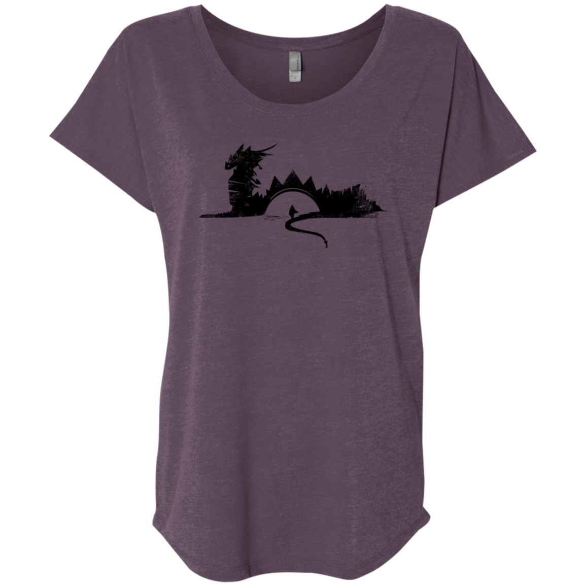 T-Shirts Vintage Purple / X-Small You Know Nuthin Triblend Dolman Sleeve