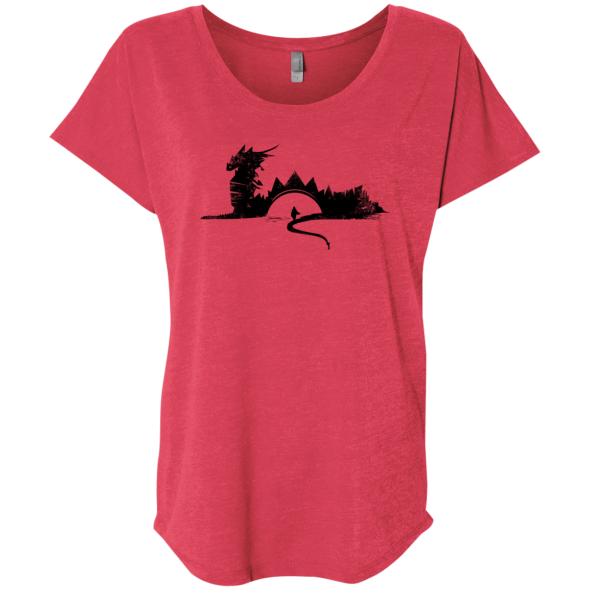 T-Shirts Vintage Red / X-Small You Know Nuthin Triblend Dolman Sleeve