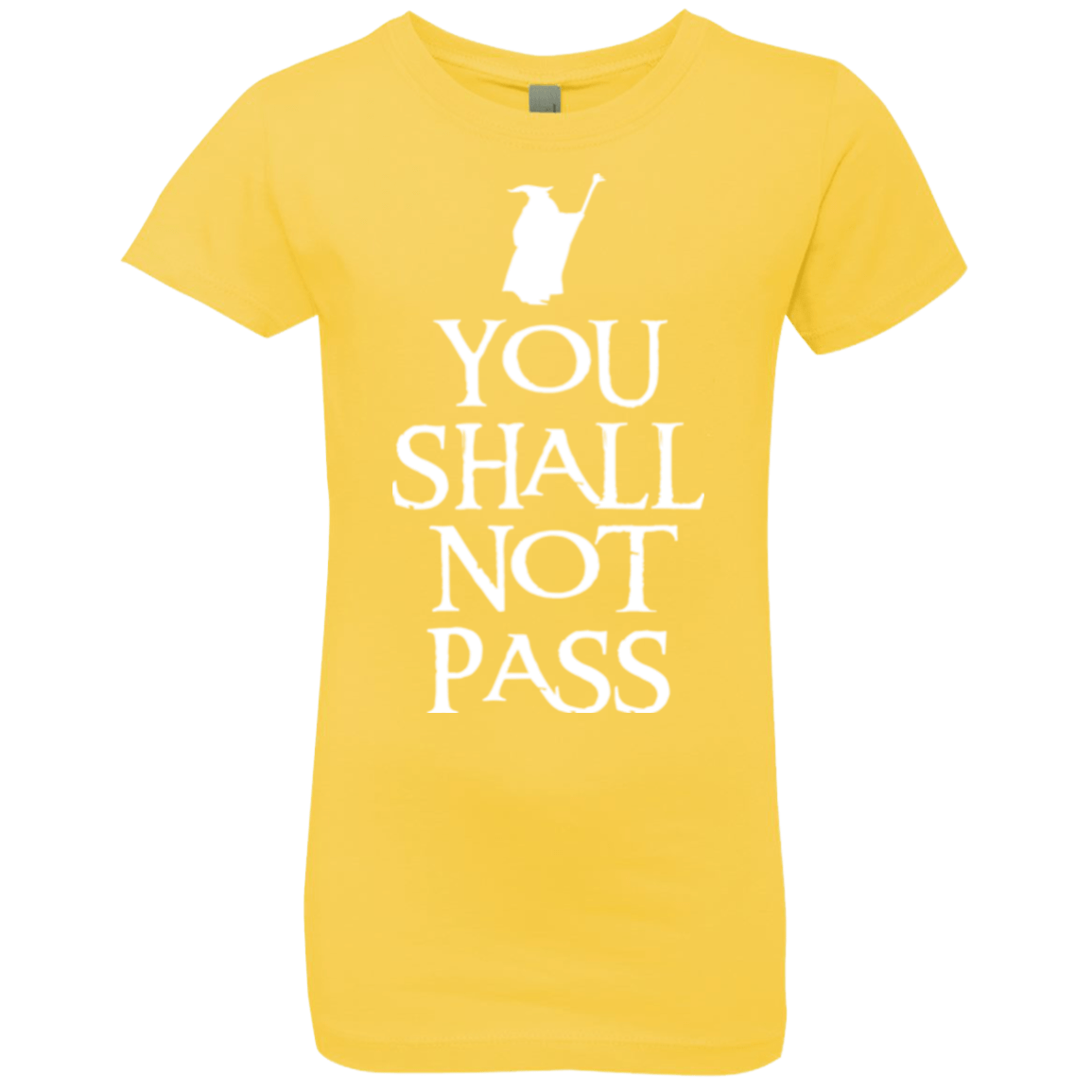 T-Shirts Vibrant Yellow / YXS You shall not pass Girls Premium T-Shirt