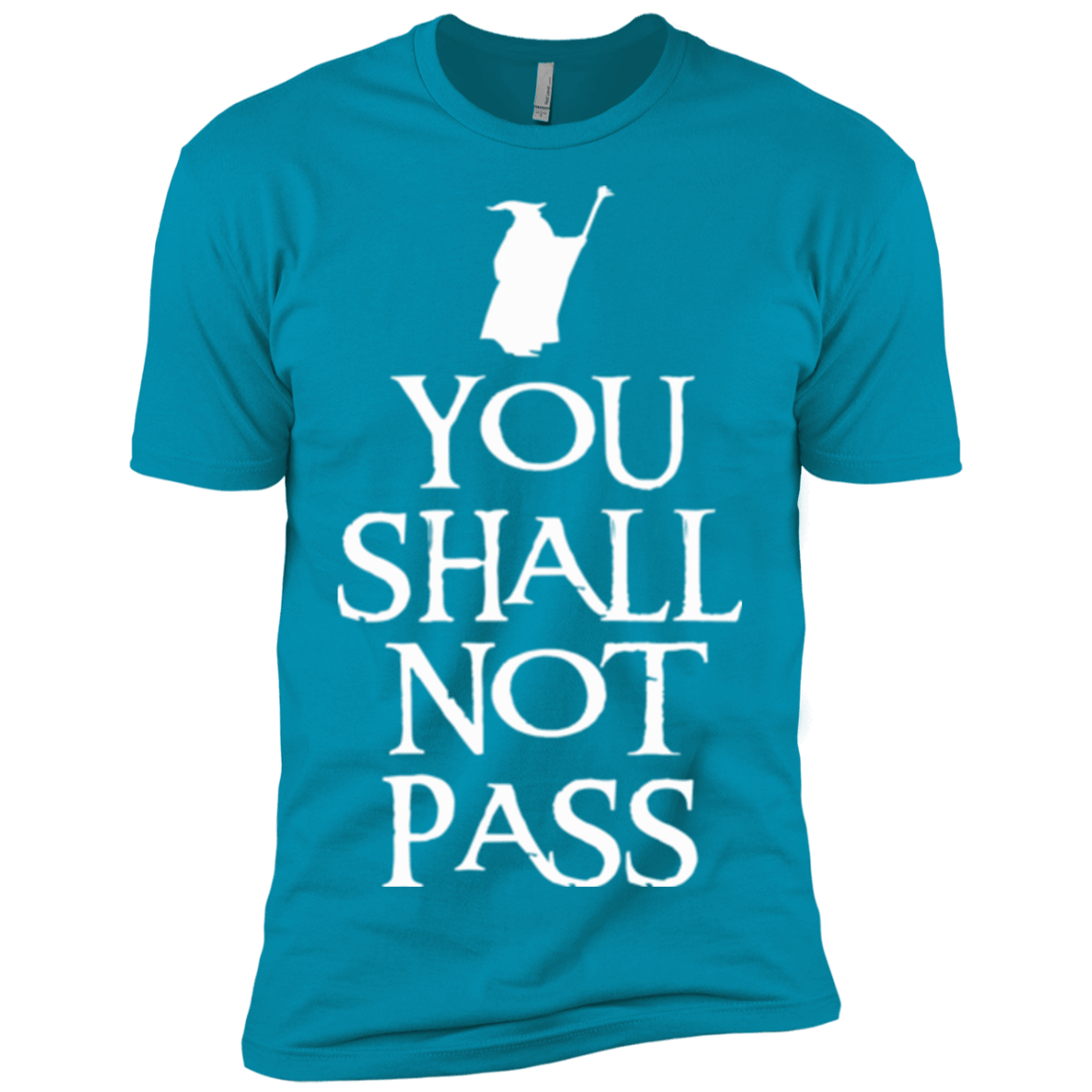 T-Shirts Turquoise / X-Small You shall not pass Men's Premium T-Shirt