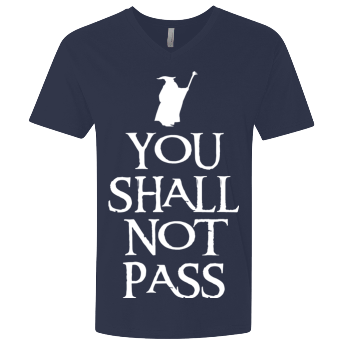T-Shirts Midnight Navy / X-Small You shall not pass Men's Premium V-Neck