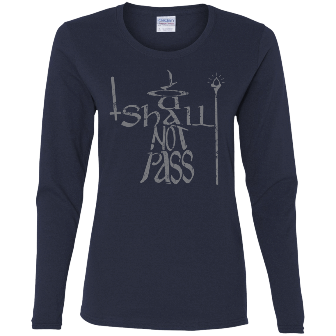 T-Shirts Navy / S You Shall Not Pass Women's Long Sleeve T-Shirt