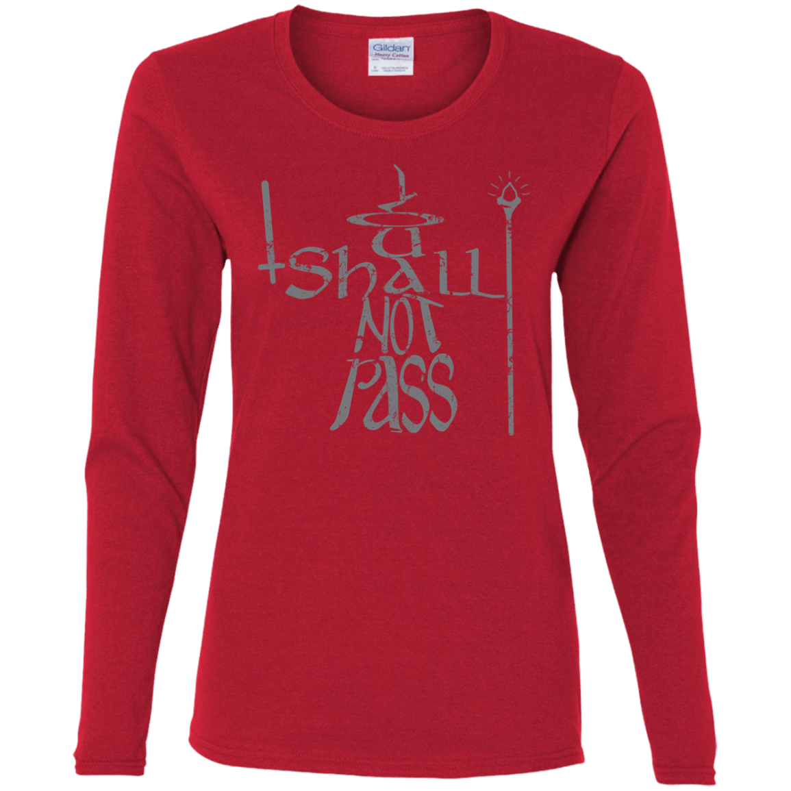T-Shirts Red / S You Shall Not Pass Women's Long Sleeve T-Shirt