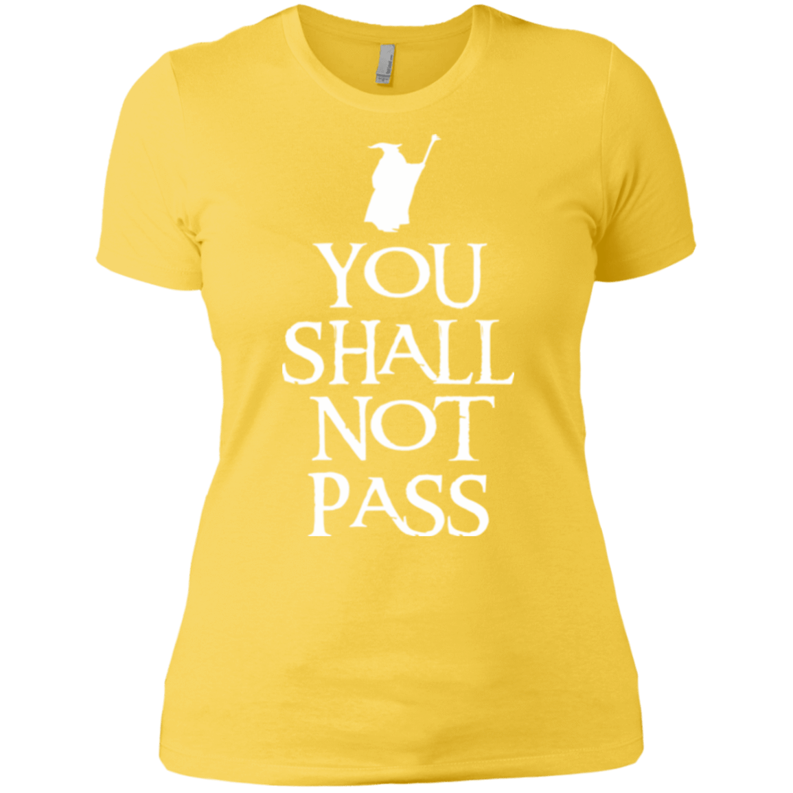 T-Shirts Vibrant Yellow / X-Small You shall not pass Women's Premium T-Shirt